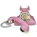 Produktbild MHTCJ Rotary Wahltel, Rosa Retro Festnetz-Telefon for Haus, Wahlwiederholung, Lautsprecher, Knopf Wählen mit einem Rotary-Blick