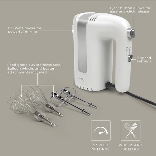 Batidoras de mano ligeras con accesorios para batir masas 6