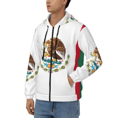 Sweat à capuche zippé Mexique homme contre le vent et le froid - 2