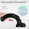 BDSMJOY 4.0 Anal Dildo Groß Dildo - 380mm Analdilos Herren,Riesen Dildo mit Saugnapf & Hoden,Analplug für Frauen Männer,Dildos Dildo (Schwarz, L) #3