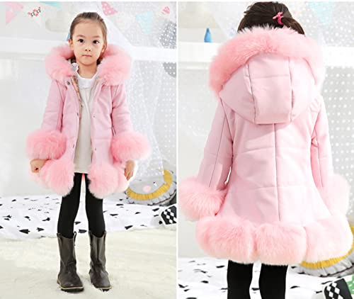 Casacos para crianças, crianças, casaco grosso para meninas, inverno, quente, jaqueta de couro faur,