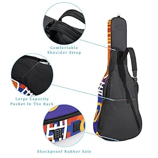 Housse de protection épaisse en éponge imperméable pour guitare acoustique, électrique, basse, guitare classique… - Les Beatles, Paul McCartney, John Lennon, RIngo Starr, George Harrison Housse de protection épaisse en éponge imperméable pour guitare acoustique, électrique, basse, guitare classique… – Image 3