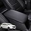 QianBao Leather Center Console Armrest Cover For Chevy Equinox 2018-2023 & GMC Terrain 2017-2023 (Black-Red Stitching) - View #7