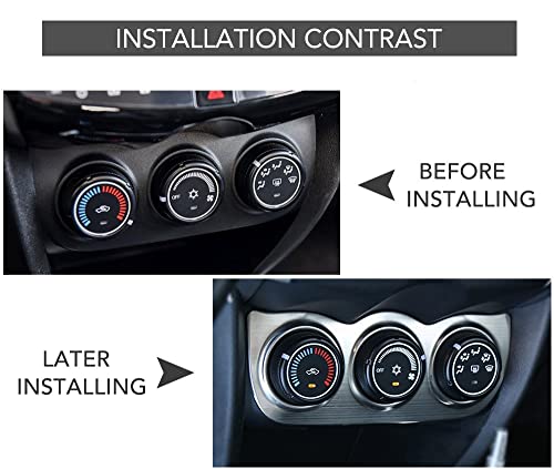 Panneau de commande climatisation Mitsubishi ASX 2013-2017 contre les rayures de console - 3