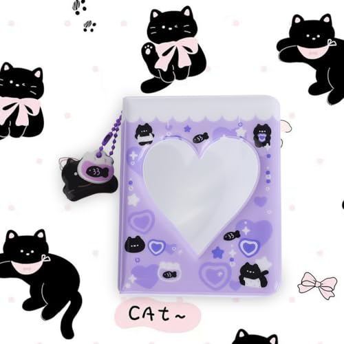 Image of Zibuyu 3'' Mini Photo Album, 40-Photo Capacity, Cute Cartoon Bear Cover
