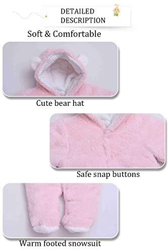 Xmwealthy Baby Clothes For Girls Boys Winter Coats Newborn Cute Jumpsuit Romper Baby Snowsuits Outfits Gifts Pink S #TOP4
