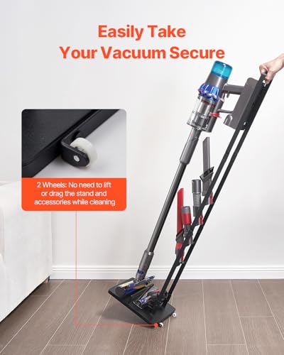 Image of VEVOR Vacuum Stand, Compatible with V6 V7 V8 V10 V11 V15, Stable Vacuum Stand Holder with Wheels for DC30 DC31 DC34 DC35 DC58 DC59 DC62 D74 Cordless Upright Vacuum Cleaners & Accessories
