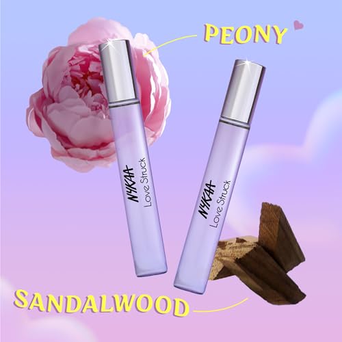 Image of Nykaa Love Struck Stolen Glance EDP 16ml | Floral Woody Perfume for Women | Peony, Sandalwood Soft Elegant Fragrance | Long-Lasting Day to Night Scent | Best Romantic Feminine Perfume | Travel Friendly