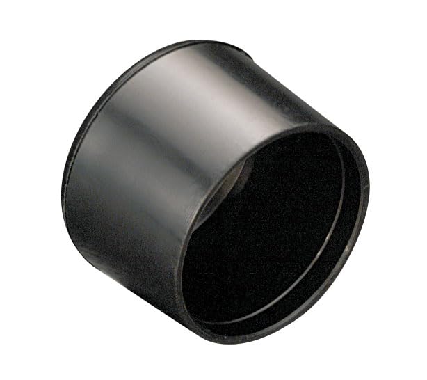 Image of Caplugs COF-1 /2 COF Series, Finishing Cap for Round Tubing and Rods, Low-Density Polyethylene, Protect from Sharp Edges, Cap Inner Diameter 0.500 inch, Length 0.59 inch, Black, Pack of 200 (99395070)
