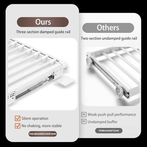 Gain de place buanderie porte-pantalons extractible pour machine
