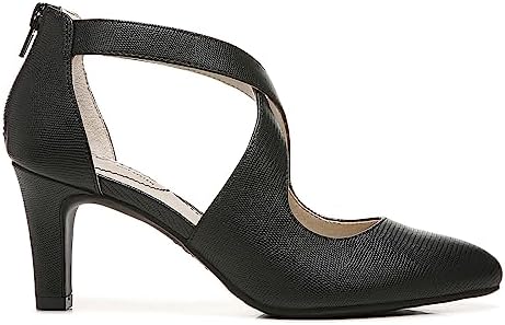 LifeStride Womens Giovanna 3 Pump, Black Lizard, 9 Wide US | Image 1
