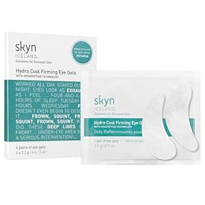 skyn ICELAND Hydro Cool Firming Under Eye Patches. Eye Gel Mask to Firm And Reduce Wrinkles, Fine Lines, Dark Circles, Puffy Eyes & Bags, 4 Pairs