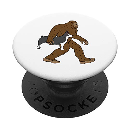 Bigfoot Sasquatch Boston Terrier Cane PopSockets PopGrip: Impugnatura per Telefoni Cellulari e Tablet Intercambiabile