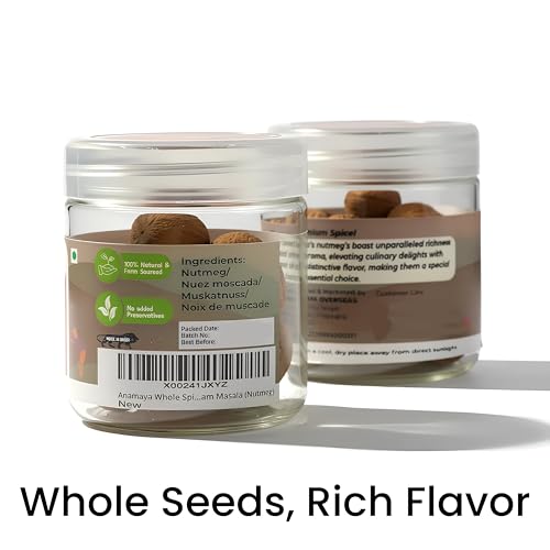 Image of Anamaya Whole Spices family (Nutmeg Whole)