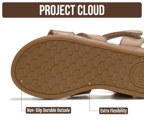 Image of Project Cloud Girls Sandals with Adjustable Buckle Wedge Sandals 2026