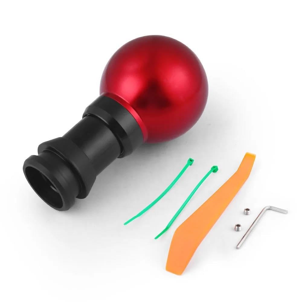 HYASDBWE Automatic Car Gearbox Handles Gear Shift Knob Stick Lever Head for Mazda for Civic for Fit Gear Shift Handball Gear Shifter Parts(Red)