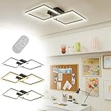 Perfektes & Augenschonendes Licht: Genießen Sie gleichmäßiges, flimmerfreies und blendfreies Licht (CRI>80) für ein entspanntes Wohlfühlambiente. Ideal zum Lesen, Arbeiten oder Entspannen – schont Ihre Augen und reduziert Müdigkeit, besonders im Schlafzimmer Küche Büro Wohnzimmer.