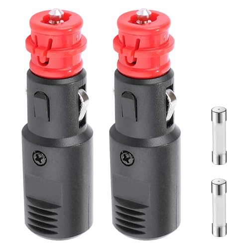 Flaconi 2PCS Prise Allume-Cigare de Voiture,Prise Allume Cigare 12v,Prise 12v,Fiche Allume Cigare,Prise Allume Cigare,Embout Allume Cigare,Convient pour Autoradio,Aspirateur de Voiture