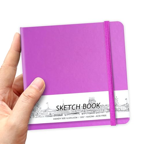 Carnet de croquis artistique haut de gamme avec papier beige de 150 g/m² sans acide