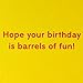 Hallmark Nintendo Donkey Kong Birthday Card (Barrels of Fun) for Kids, Teens, Gamers