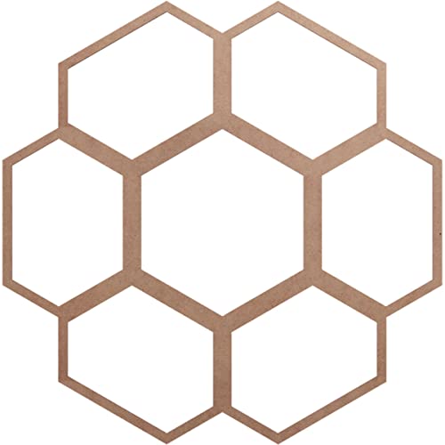 Image of Ekena Millwork 40 inchOD x 14 1 /8 inchID x 3 /8 inchT Florin Wood Fretwork Pierced Ceiling Medallion, Wood (Paint Grade)