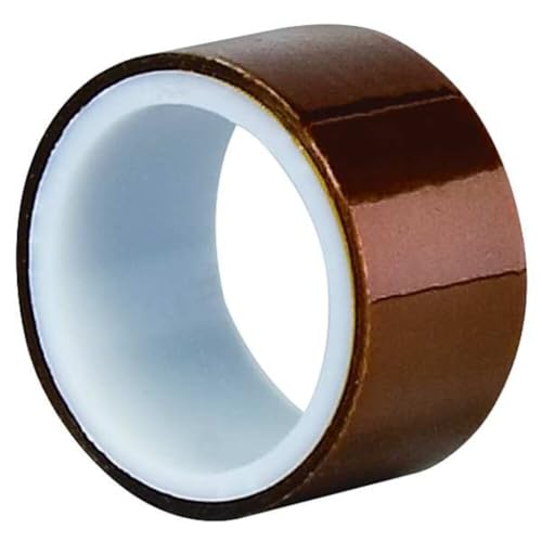 Image of 3M 5413 Amber Polyimide Film Tape, 0.75 inch Width x 5yd Length (1 roll)
