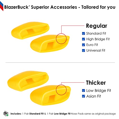 Image of BLAZERBUCK Replacement Nose Pads Piece for Oakley Bisphaera OO9400