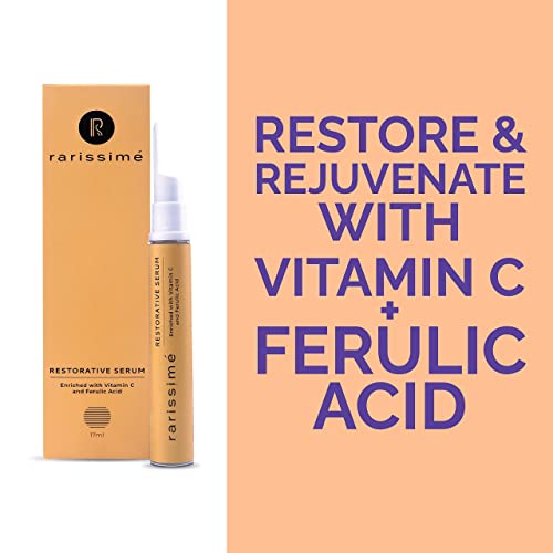 Image of Rarissime Restorative Serum. Vitamin C, Ferulic Acid, Niacinamide. Boosts Collagen, Reduces Pigmentation. Women and Men (17 ml) (Pack of 2)