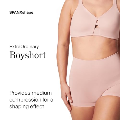 Image of SPANX SPANXshape ExtraOrdinary Boyshort - Sculpting Compression - Women's Shapewear Underwear - Recycled Nylon Fabric Blend