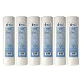 Tier1 25 Micron 10 x 2.5 Inch | 6-Pack Spun Wound Polypropylene Whole House Sediment Water Filter Replacement Cartridge | Compatible with Pentek PD-25-934, American Plumber W25P, Home Water Filter