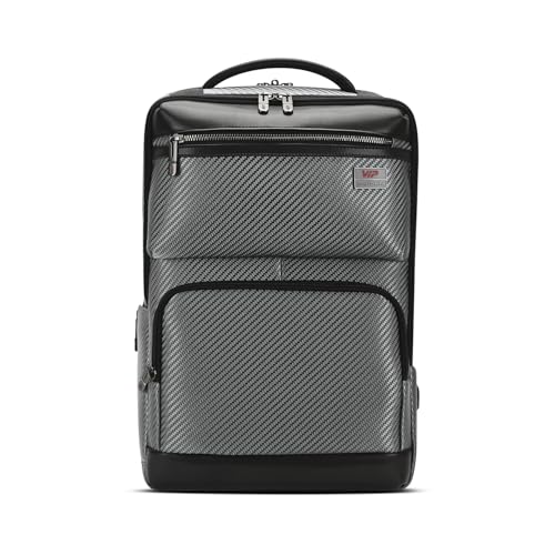 VIP Urban 17 Inch Compatible Laptop Backpack 25L + 5L Expandable | Water-Resistant with USB Charging Port | Padded Laptop Sleeve, 2 Compartments | Off