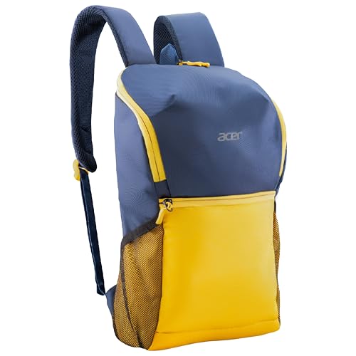 Acer Pulse Lightweight Rich Polyster PU Coated Water-Resistant Backpack, Padded Laptop Sleeve fits up to 15.6 inch, Front Pocket, 2 Side Bottle mesh, 