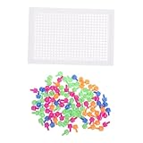 Puzzle à clous en forme de champignon - les trous du panneau perforé peuvent une image à leur guise, puzzle à panneau perforé en mosaïque