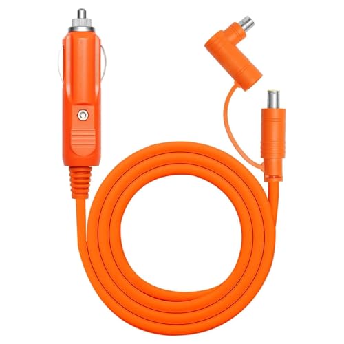 12V-24V Car Charger DC7909/DC8020 Cigarette Lighter Charging Cable for Jackery Explorer 1000 V2/500/300/240 BLUETTI EB3A/EB70/EB70S Goal Zero Yeti Anker Portable Power Station 14AWG DC 8mm (2M/6.6FT)