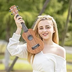 Ukulélé soprano professionnel en acajou HUAWIND Uke Kit débutant pour joueurs, enfants, adultes, débutants, étudiants… – Image 6