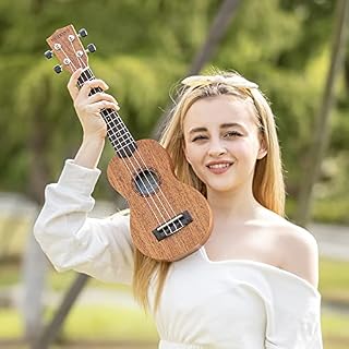 Ukulélé soprano professionnel en acajou HUAWIND Uke Kit débutant pour joueurs, enfants, adultes, débutants, étudiants… - Les Beatles, Paul McCartney, John Lennon, RIngo Starr, George Harrison Ukulélé soprano professionnel en acajou HUAWIND Uke Kit débutant pour joueurs, enfants, adultes, débutants, étudiants… – Image 6