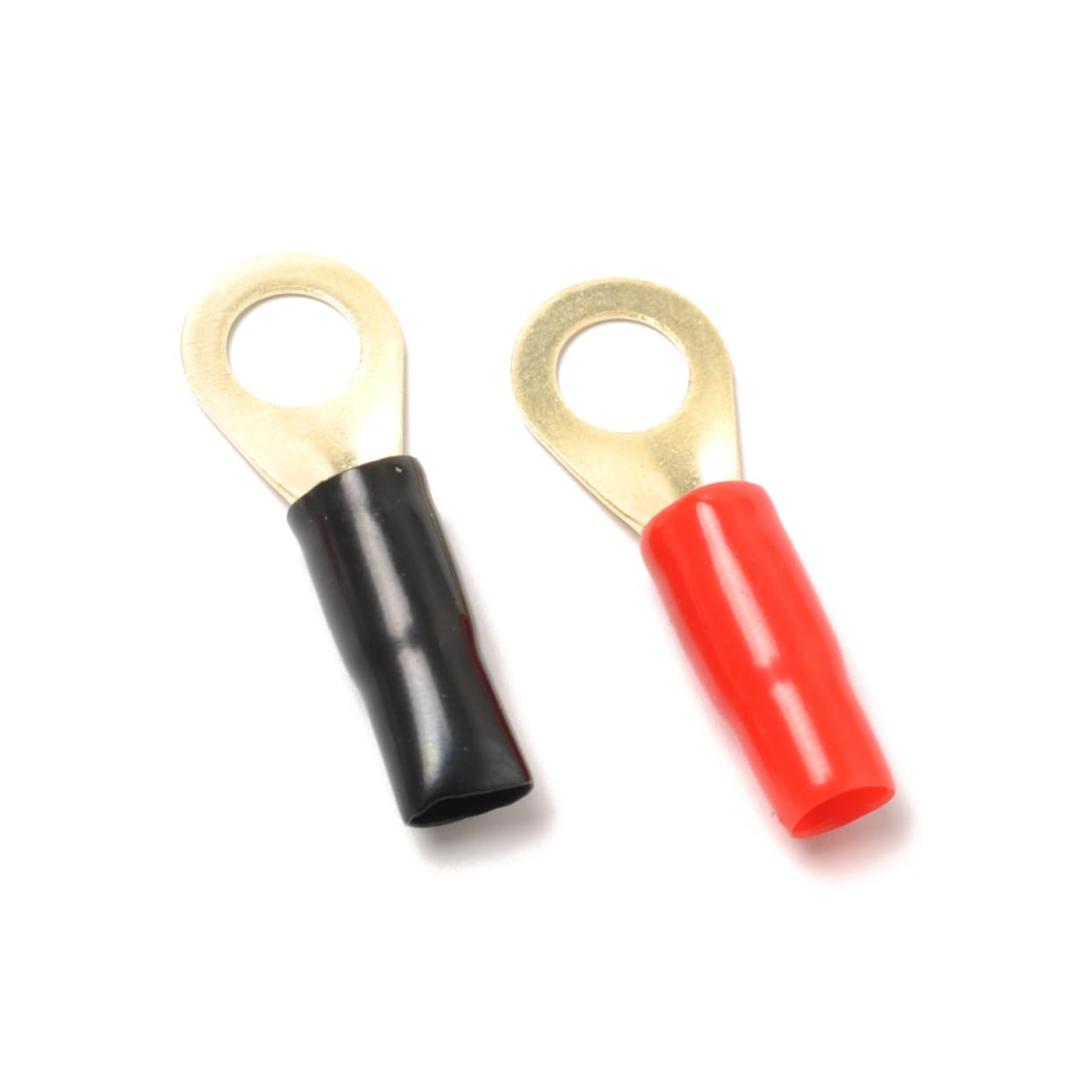 CIYODO 5 Pairs Crimp Terminals Crimp Wire Connectors 8ga Terminal Spade Terminal Crimp Barrier Spades Crimp Connectors Copper Spade Speaker Wire Connectors