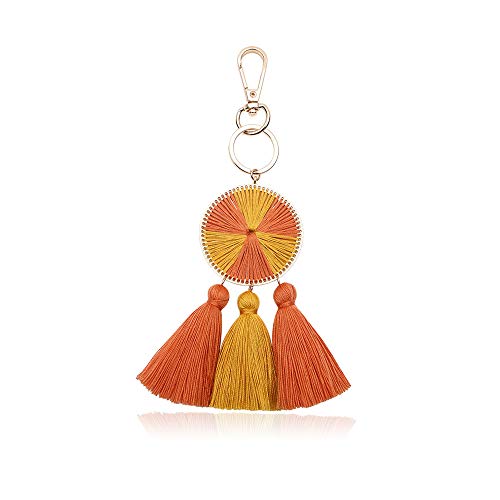 Preisvergleich Produktbild Quaste Pom Pom Schlüsselanhänger, Boho Charm, modisch, handgefertigt, Accessoires für Damen, Handtasche / Tasche / Auto-Dekoration, bunt