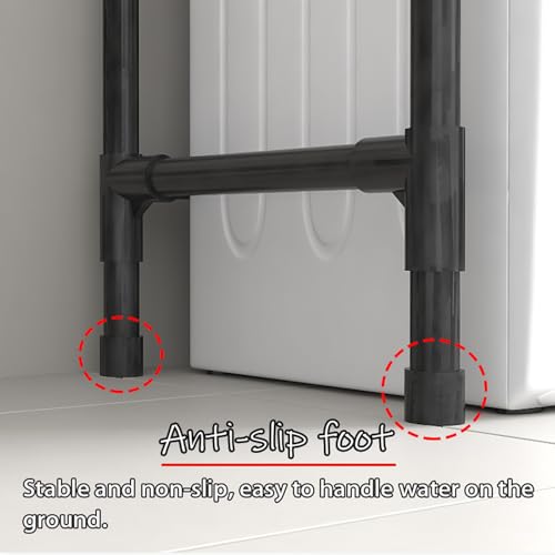 Meuble machine à laver avec étagère de rangement peu encombrant balcon - 4