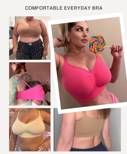 Image of Lover-Beauty Bralettes for Women Wireless Stretch Unlined Everyday Bra