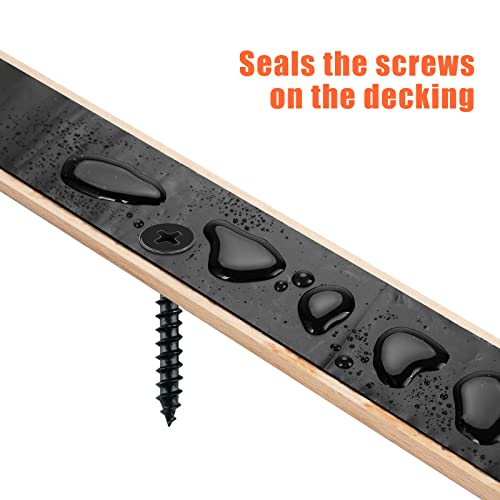 Welluck Joist Tape For Decking, 4" X 50' Butyl Deck Joist Tape, Waterproof Butyl Joist Flashing Tape For Joists And Beams - 1 Roll #TOP2