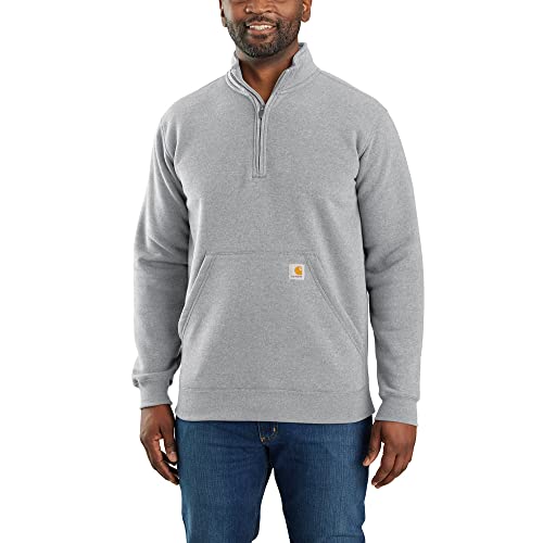 Image of Carhartt Men's Marquette 1 /4-Zip Mock-Neck Sweatshirt