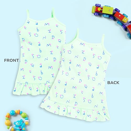 Image of LuvLap Baby Girl 100% Cotton Sleevless Girls Frock Pack of 3