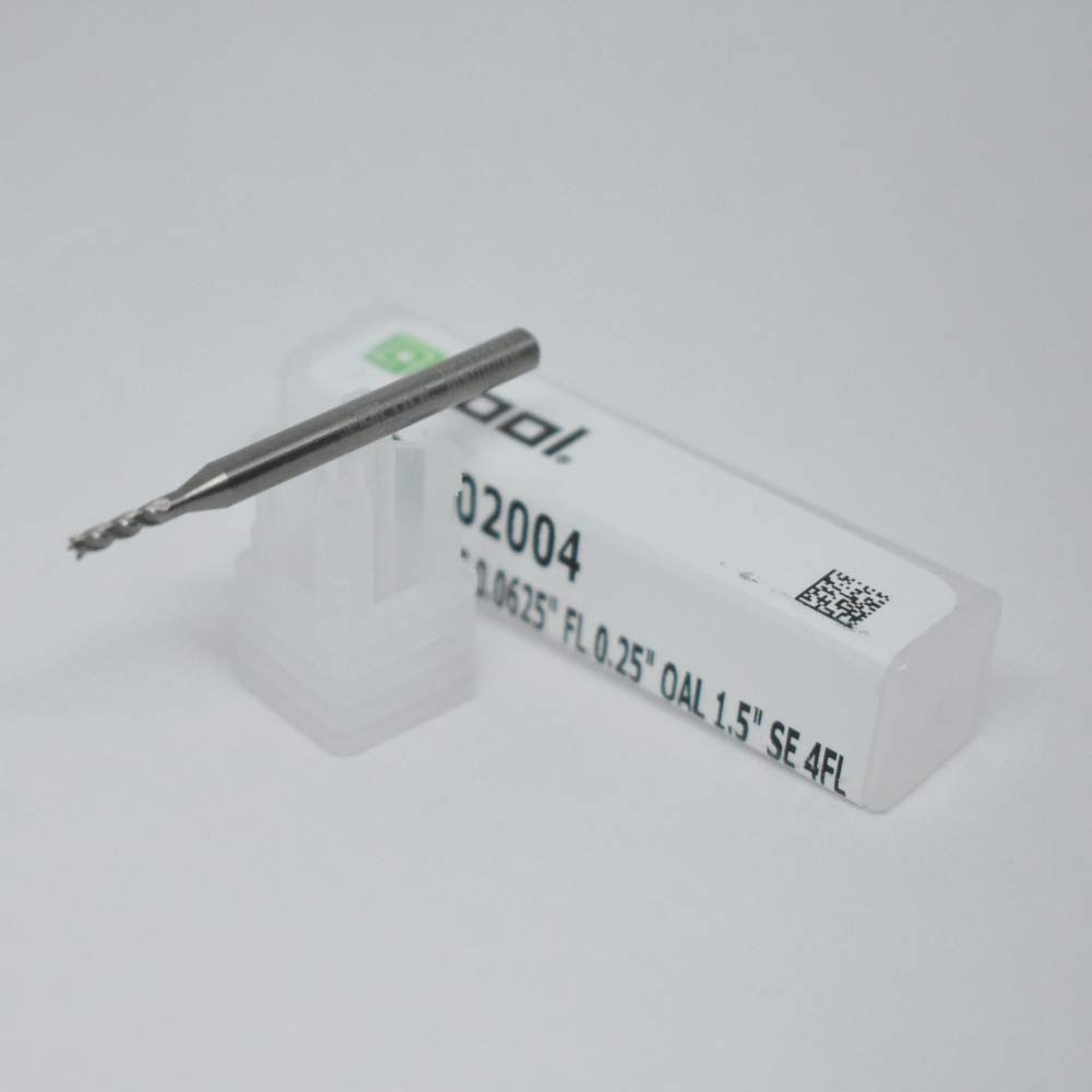 1" Square Endmill Carbide, 4 Flutes, Cutting Diameter 1", Cutting Length 1-1/2", Over All Lenght 4" UNCOATED