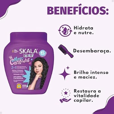 SKALA Skala - Linha Expert - Creme de Tratamento Mais Cachinhos 1000 Gr - (Expert Collection - More Curls for Kids 2 in 1 Treatment Cream Net 33.81 Oz)