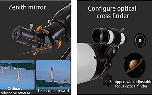 Telescopio para principiantes astronomía 80mm diámetro miniatura 4