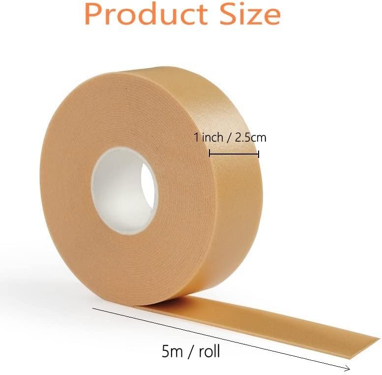 Image of Roll Blister Tape For Heel, Shoe Bite Protector, First Aid Waterproof Heel Grips Protector For Shoes, Foot Cushion Pads Prevention For Wear-Resistant Blister, Chafing, Friction, 2.5Cm X 5M