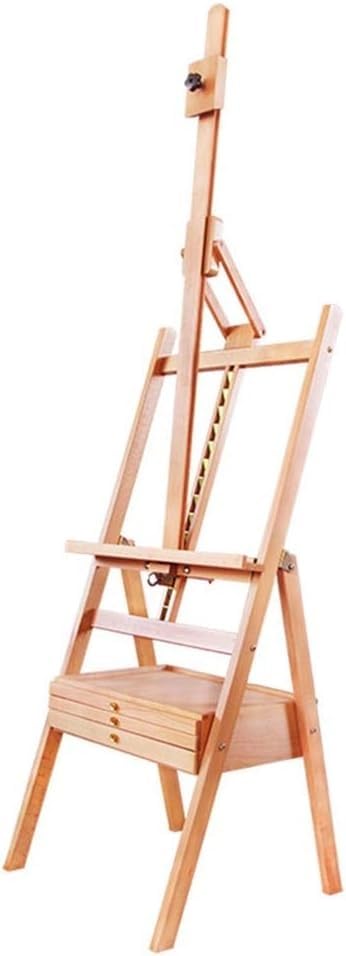Chevalet en métal pliable avec tiroir de rangement réglable 150-190 cm