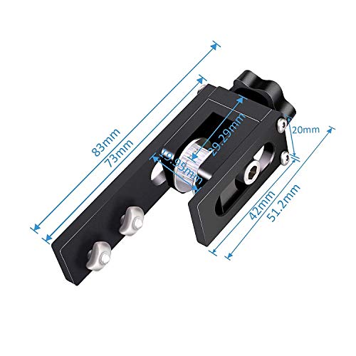 UniTak3D Ender 3 X-axis Belt Tensioner Upgrade for Creality Ender 3 V2,Ender 3 Pro,Ender 3 Max,Ender 3,CR10S,CR 10,Tronxy X3 3D Printers（Black） by UniTak3D - Image 4
