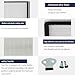 JJFFTAO FFU,HEPA H14 LaminarFlowHoodFilterReplacement Kit 1 piece,Updated Fan Filter UnitcompatiblewithLaminarFlowHood FFU 22.6“x 22.6”x3.1”,100/ISO level 5,Mushroom with Safety Lock